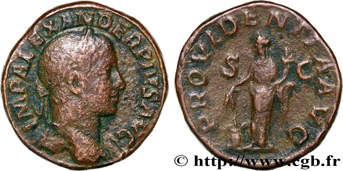 SEVERUS ALEXANDER Sesterce VF