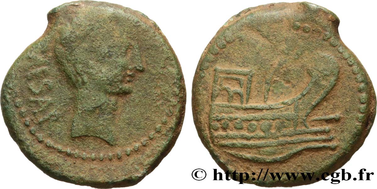 NARBO - NARBONNE - OCTAVE Dupondius, (GB, Æ 30) TB+/TTB