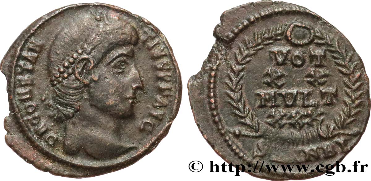 CONSTANCE II Centenionalis ou nummus TTB+