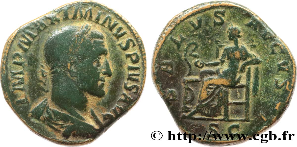 MAXIMINUS I THRAX Sesterce fSS/SS