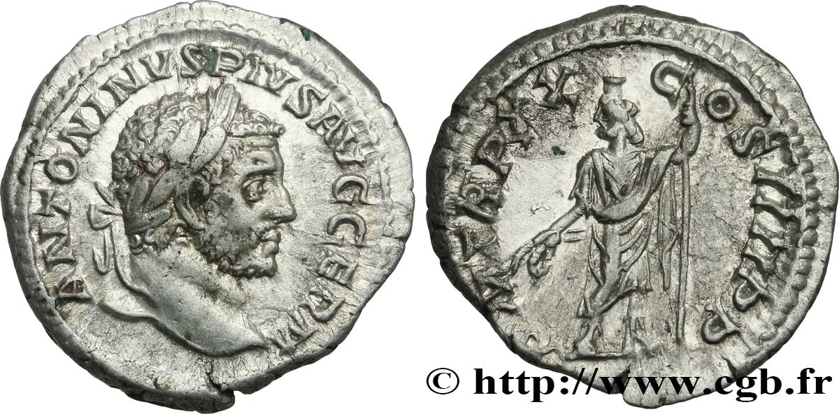 CARACALLA Denier TTB+