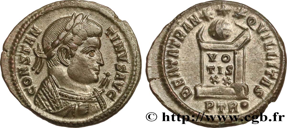 CONSTANTINE I THE GREAT Centenionalis ou nummus MS/MS