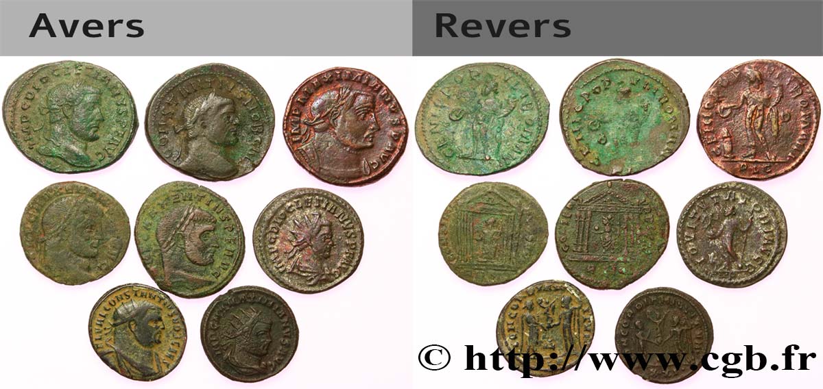 LOTS Lots de 8 monnaies lot