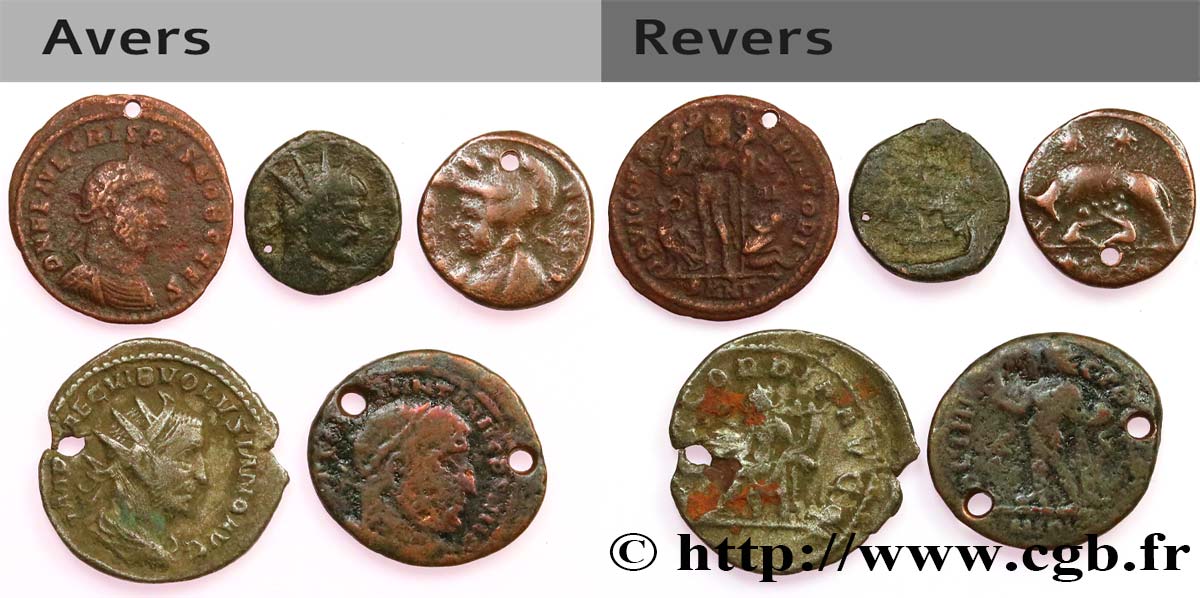 LOTS Lots de 5 monnaies lot