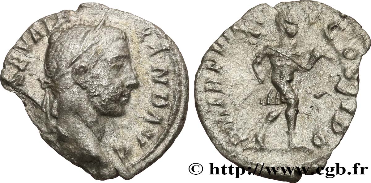 SEVERUS ALEXANDER Denier VF