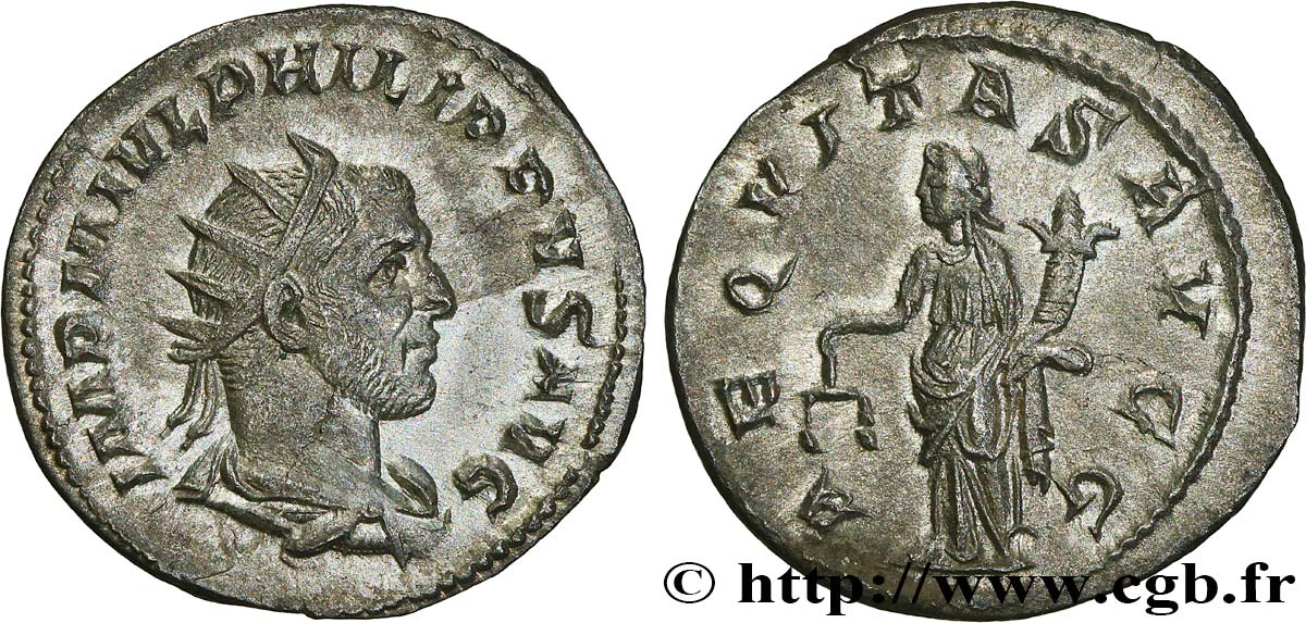 PHILIPPUS I. ARABS Antoninien VZ