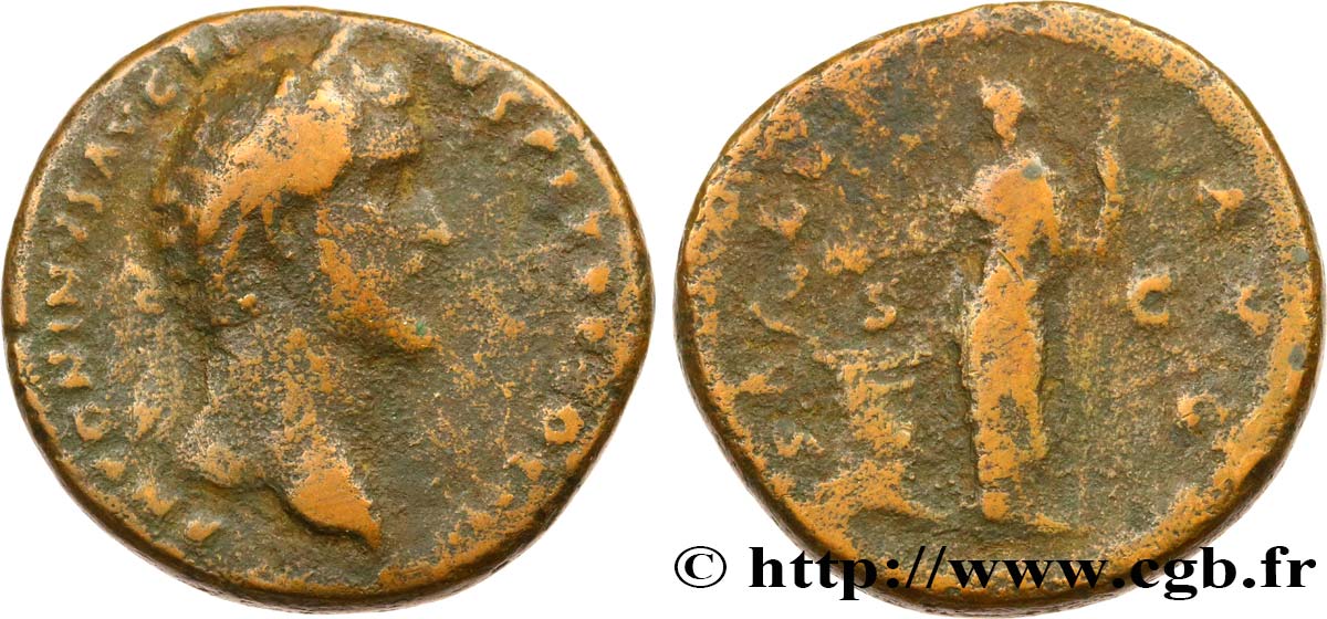 ANTONINUS PIUS Sesterce VF
