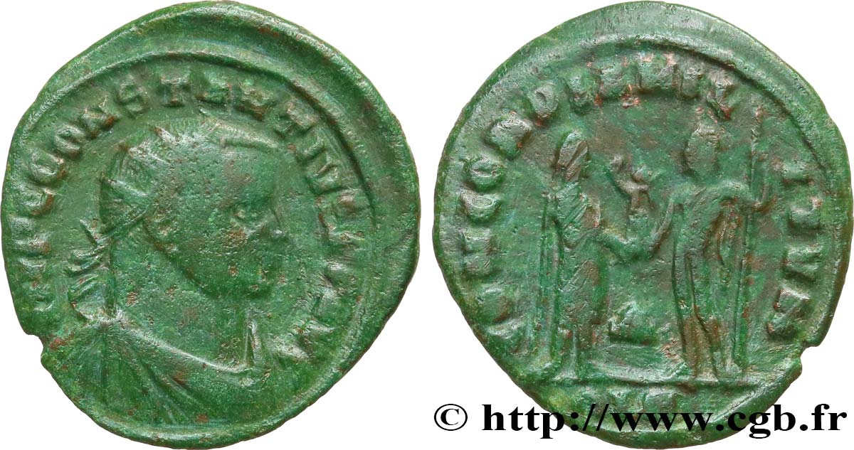 CONSTANCE Ier CHLORE Pseudo ou néo-aurelianus TB/TB+
