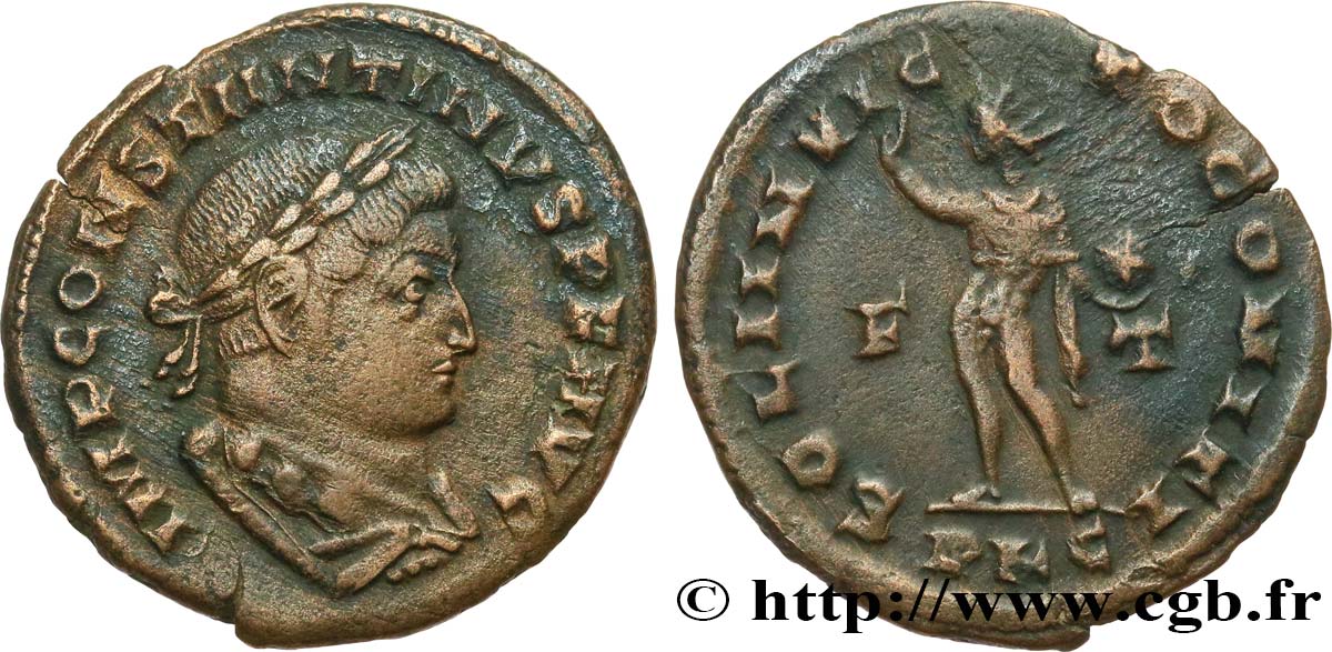 CONSTANTINUS I DER GROßE Follis ou nummus fVZ/SS