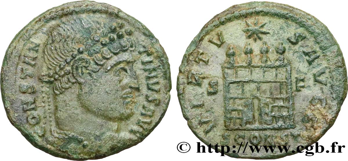 CONSTANTINE I THE GREAT Centenionalis ou nummus XF