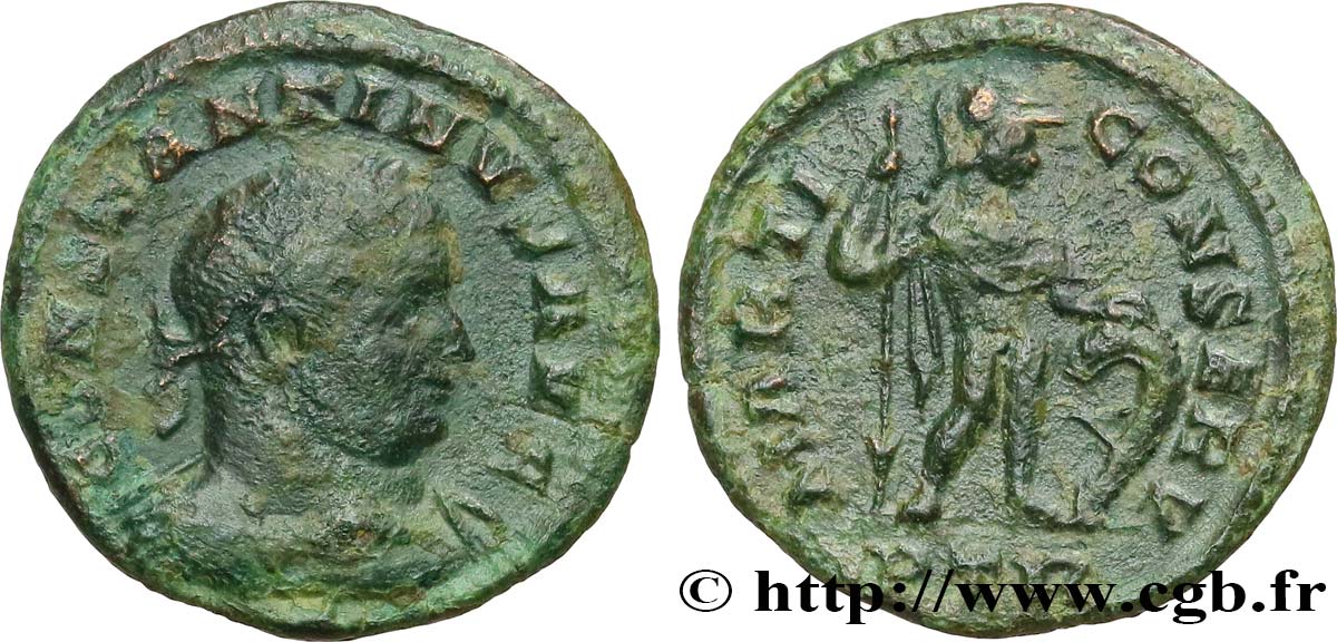 CONSTANTINE I THE GREAT Demi-follis ou demi-nummus VF/XF