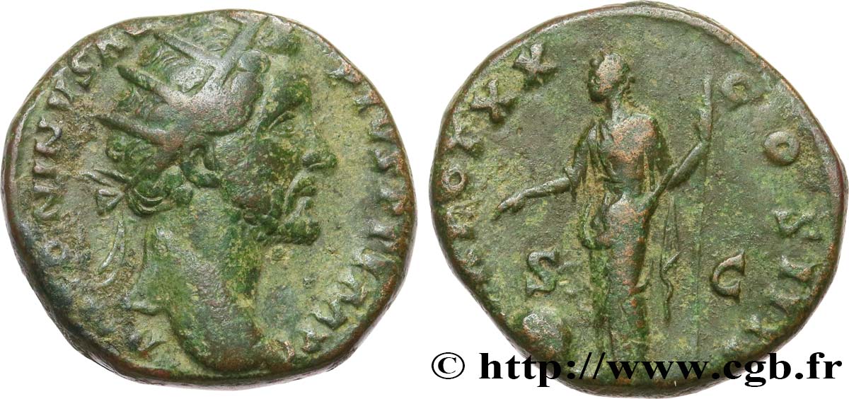 ANTONIN LE PIEUX Dupondius TB+