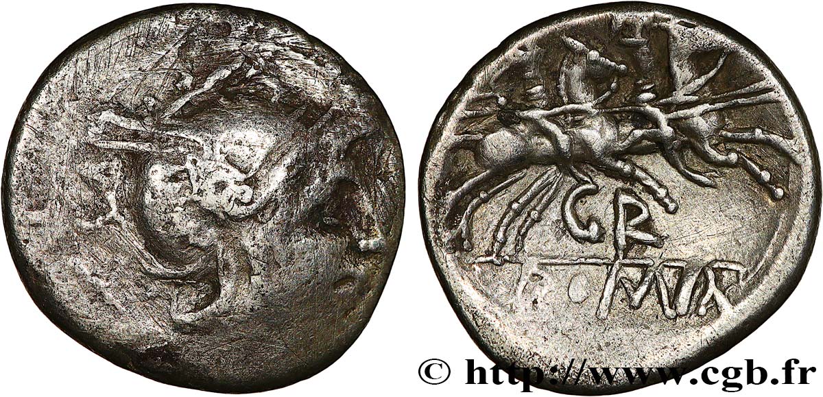 REPUBBLICA ROMANA - ANONIMO Denier MB/BB