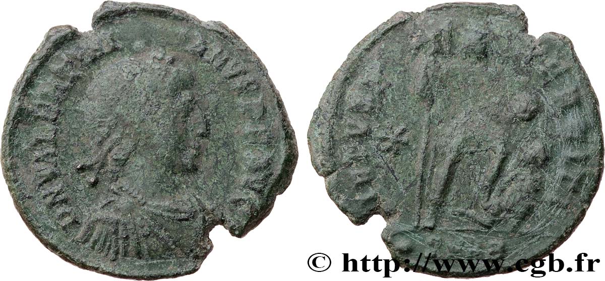 VALENTINIAN II Maiorina pecunia, (MB, Æ 2) VF
