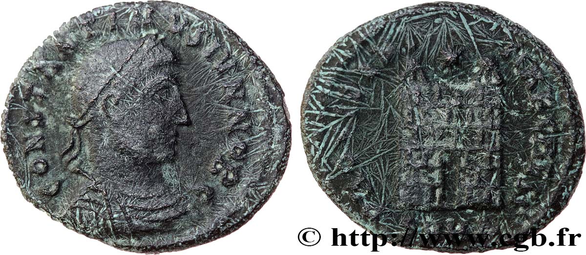 CONSTANTINE II Centenionalis ou nummus VF/F