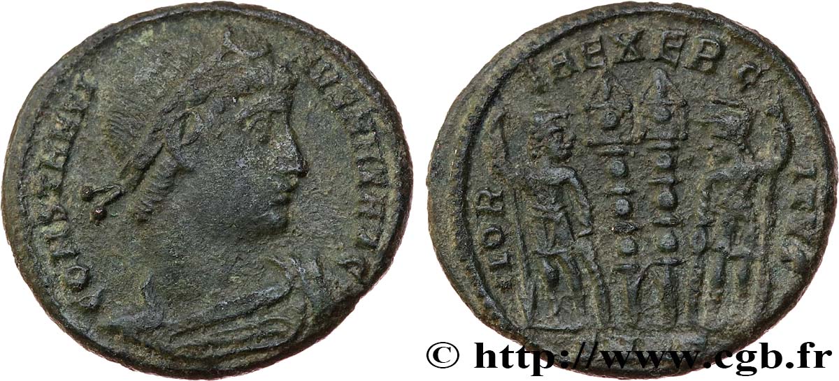 COSTANTINO I IL GRANDE Centenionalis ou nummus q.SPL