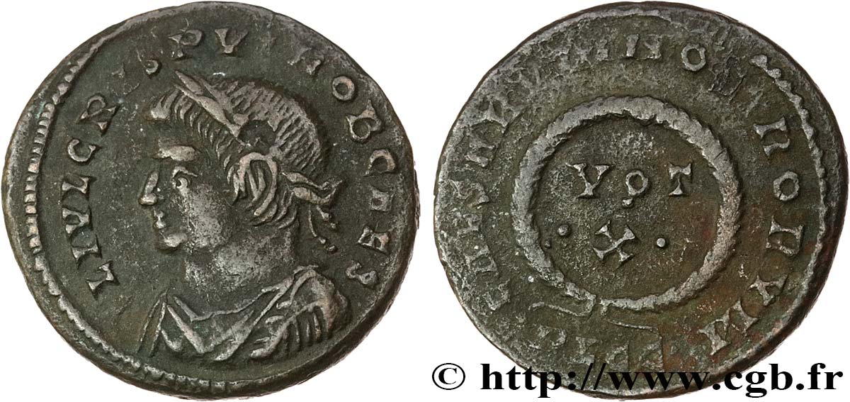 CRISPUS Centenionalis ou nummus AU/XF