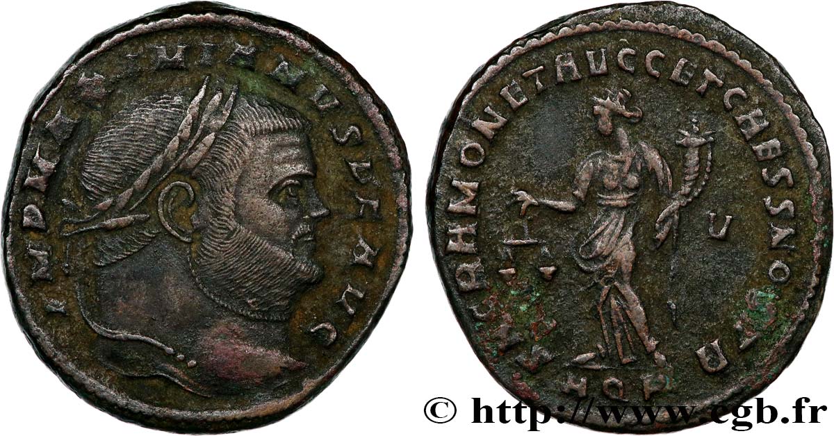 MASSIMIANO ERCOLE Follis ou nummus BB