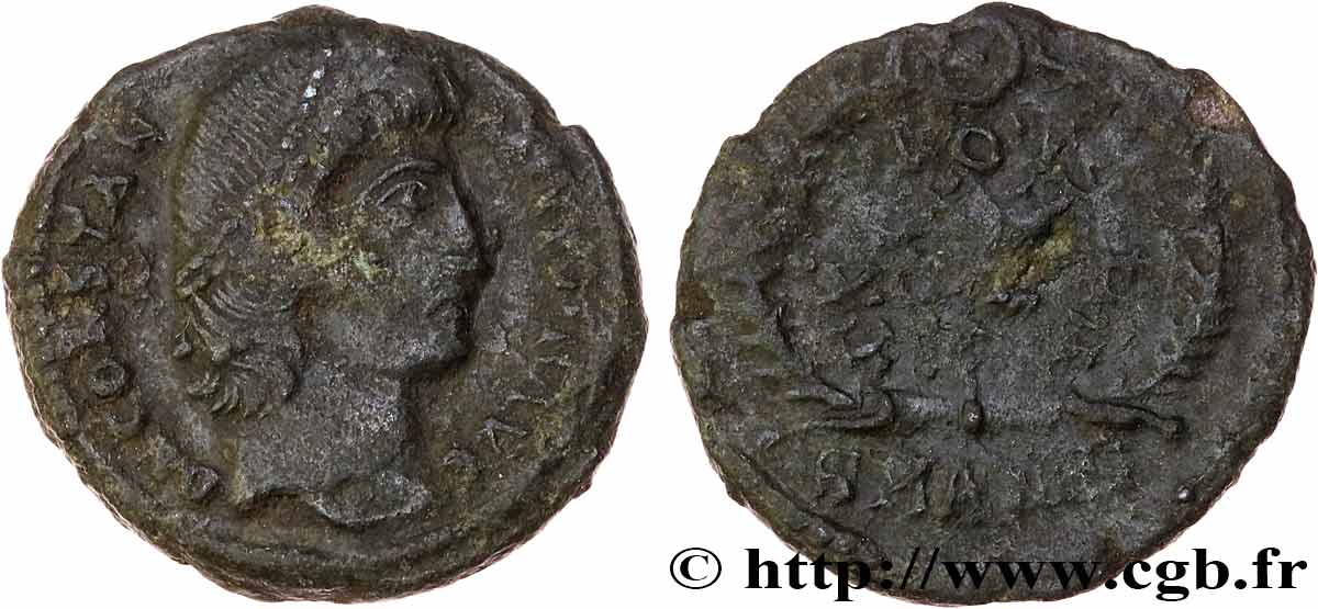 CONSTANCE II Centenionalis ou nummus TTB