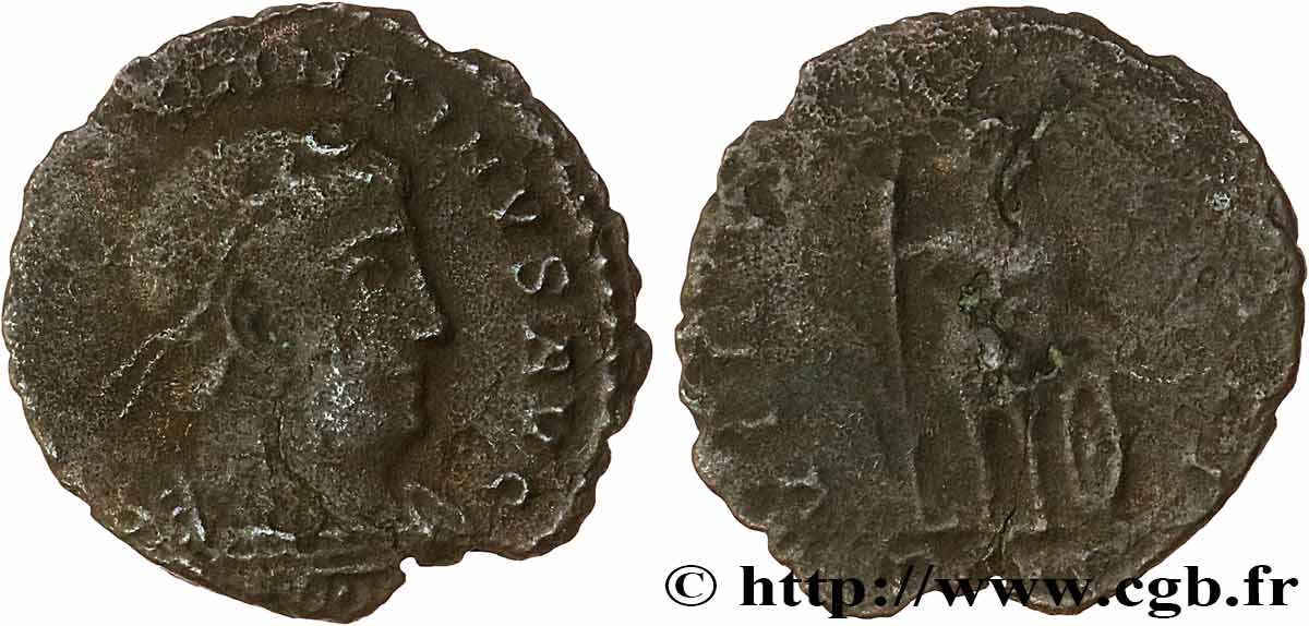 CONSTANCE II Centenionalis ou nummus TB+