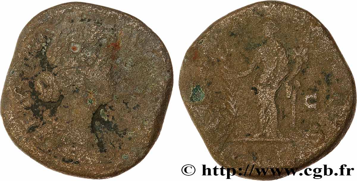 FAUSTINA DAUGHTER Sesterce VF