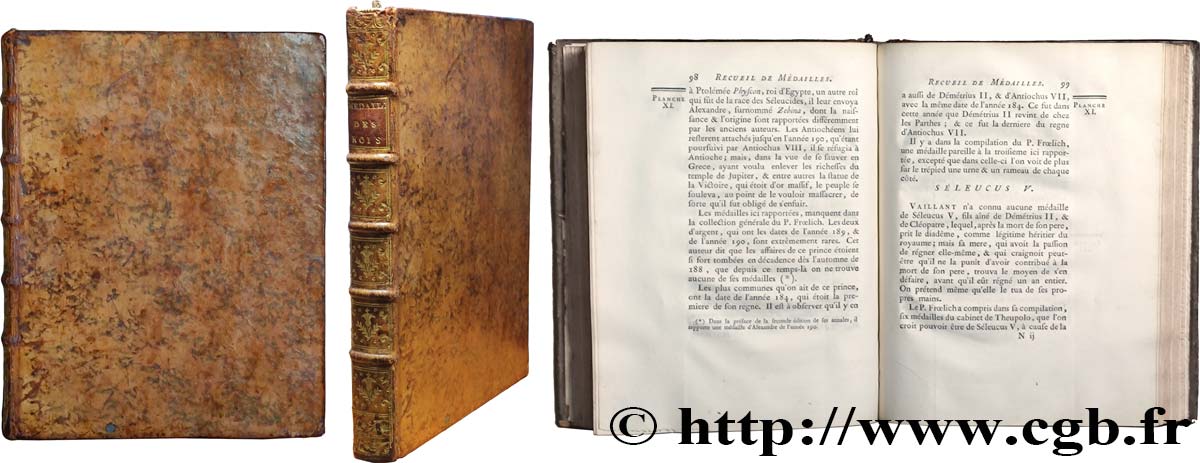 BOOKS [Pellerin (Joseph)] “Recueil de médailles de rois, qui n’ont point encore été publiées ou qui sont peu connues”. Paris, chez H. L. Guérin et L. F. Delatour, MDCCLXII (1762) SPL