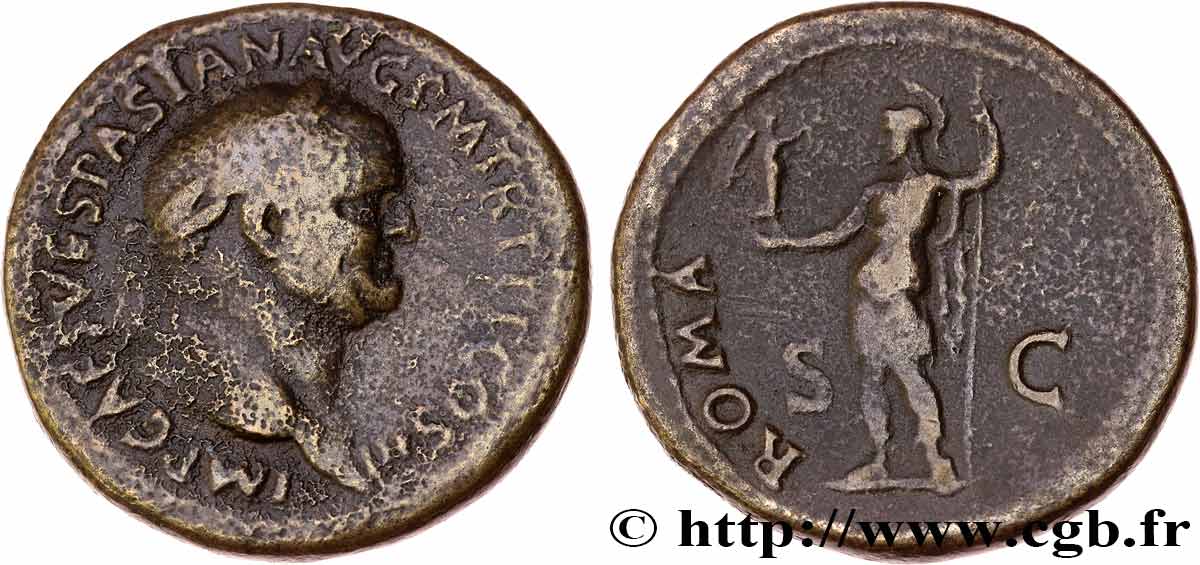 VESPASIANO Sesterce q.BB