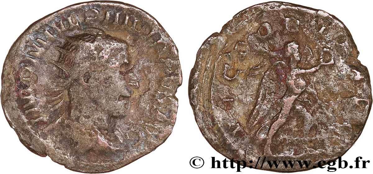 PHILIPPE Ier L ARABE Antoninien TB