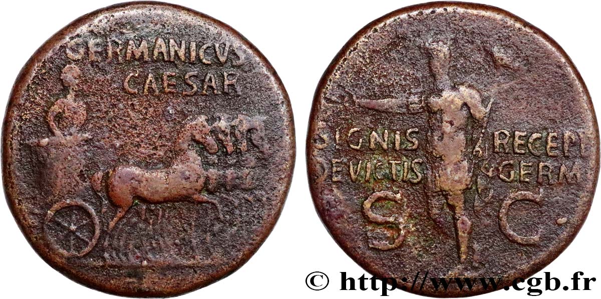 GERMANICUS Dupondius TB+