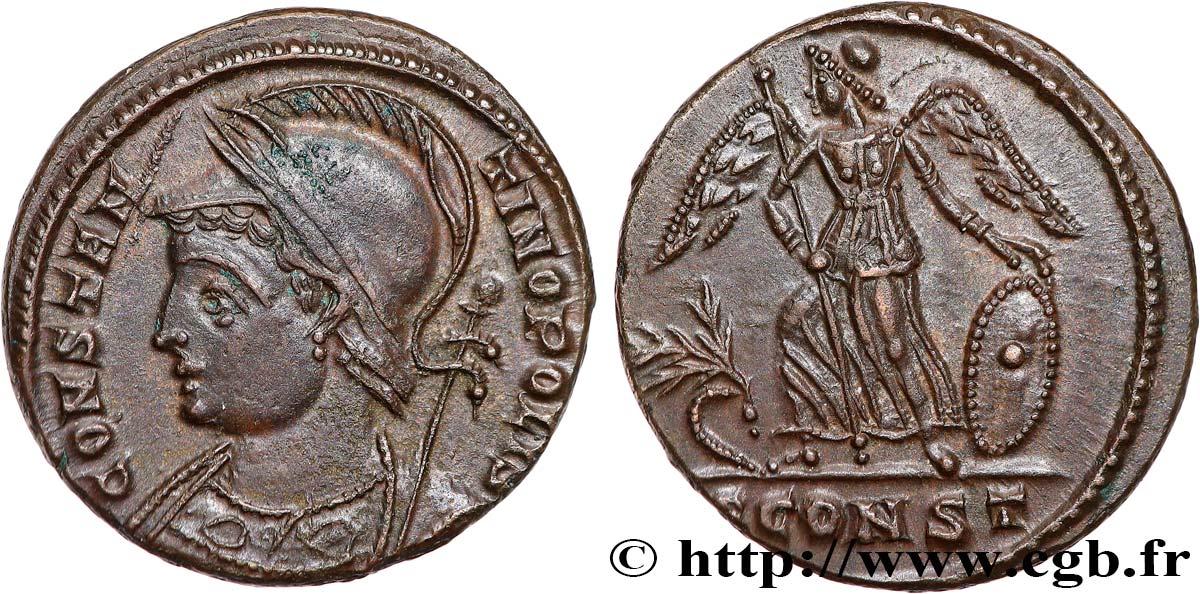 CONSTANTINOPOLI Centenionalis ou nummus SPL/MS