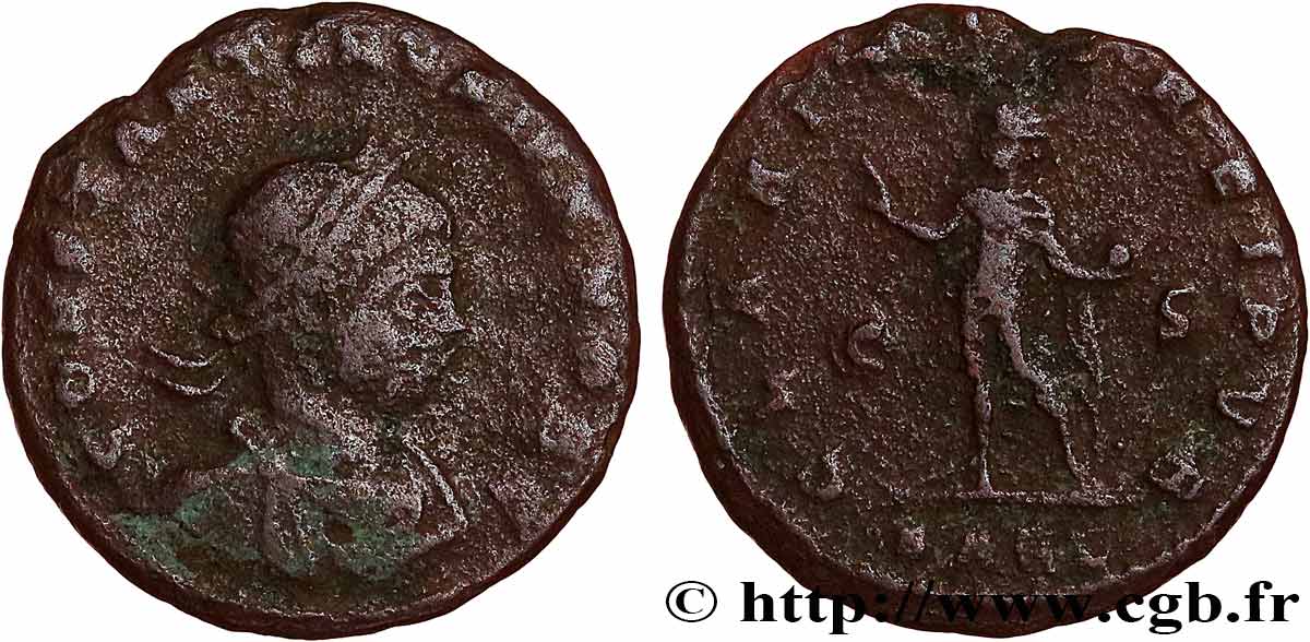 CONSTANTIN II Follis ou nummus TB+
