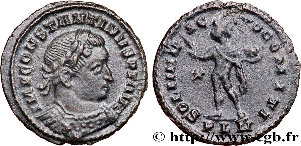 CONSTANTINO I EL MAGNO Follis ou nummus EBC