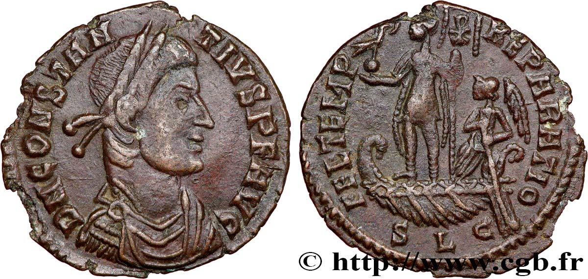 CONSTANCE II Demi-maiorina, (PB, Æ 3) TTB