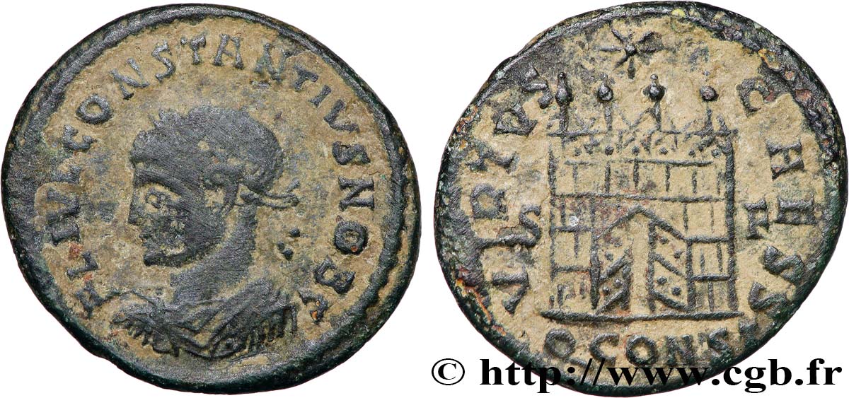 CONSTANCE II Centenionalis ou nummus TTB/TTB+
