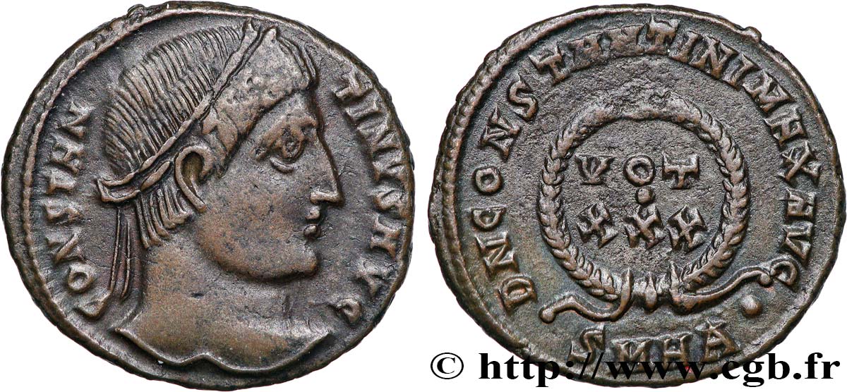 CONSTANTIN Ier LE GRAND Centenionalis ou nummus TTB+