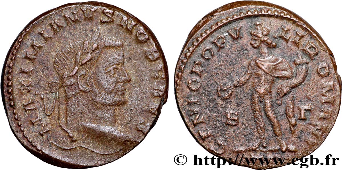 GALÈRE Follis ou nummus TTB