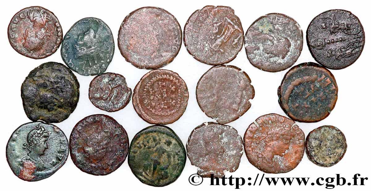 LOTS Lots de 17 monnaies lot