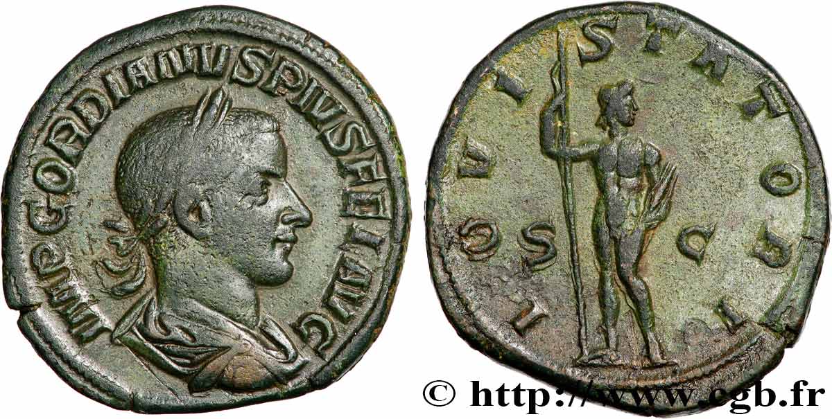 GORDIAN III Sesterce AU