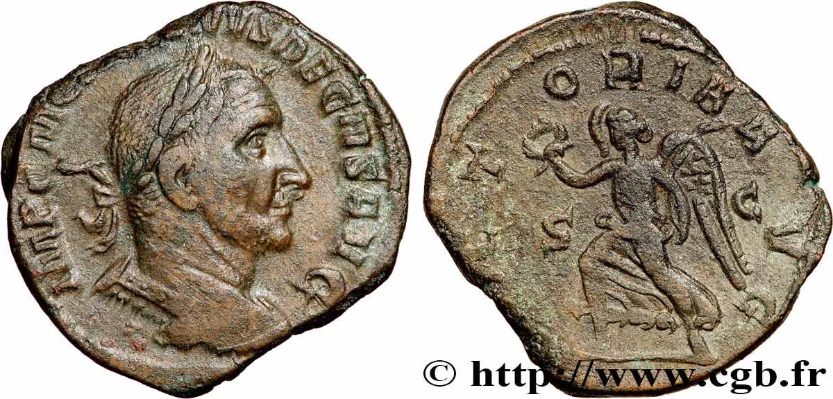 TRAJAN DÈCE Sesterce TTB