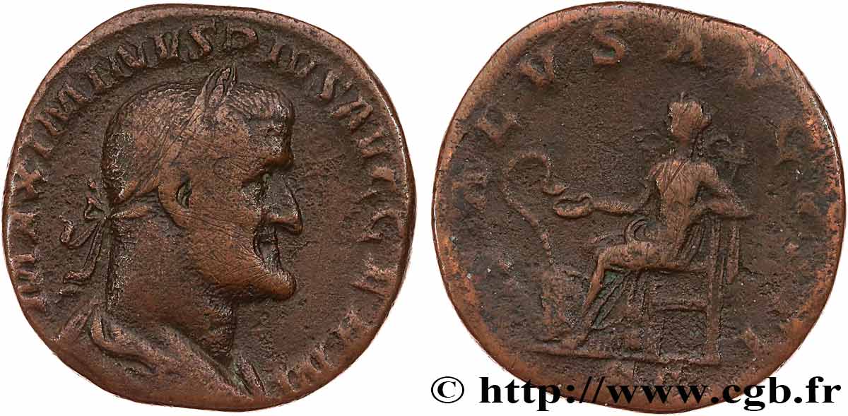 MAXIMIN Ier THRACE Sesterce TTB/TB+
