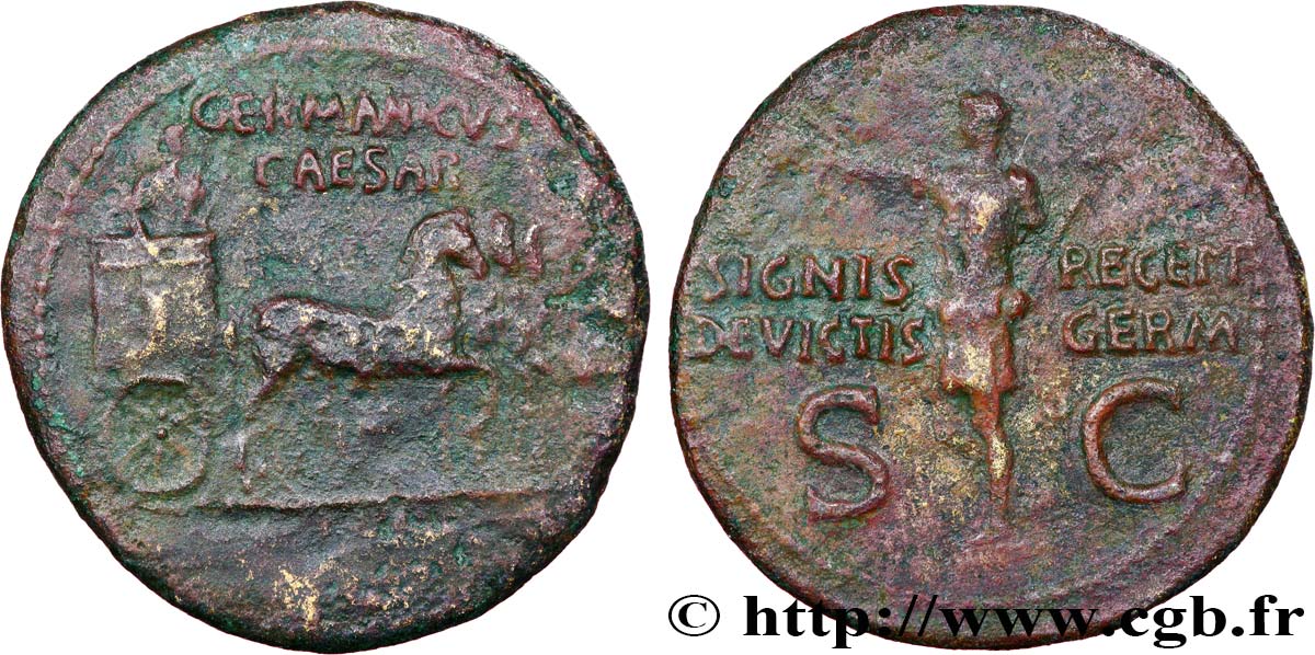 GERMANICUS Dupondius TB+