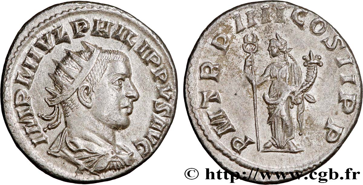 FILIPPO II FIGLIO Antoninien MS