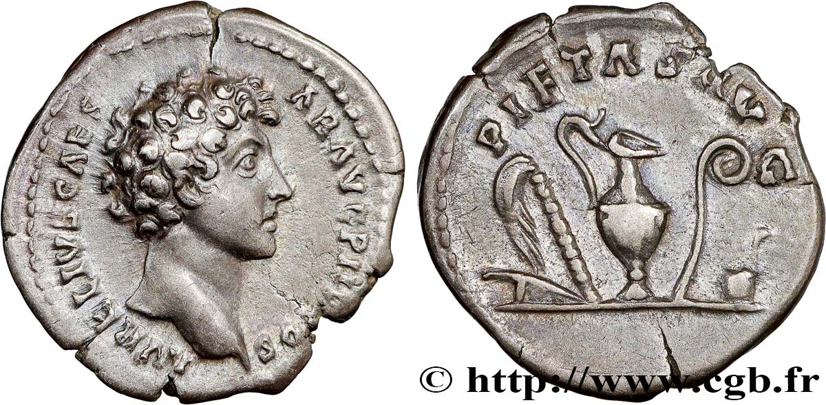 MARC AURÈLE Denier TTB+