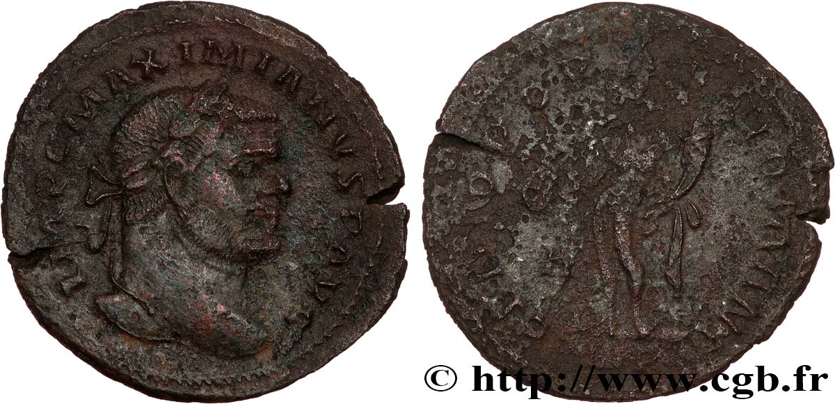 MAXIMIEN HERCULE Follis TB+