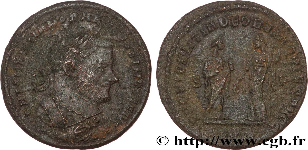 MAXIMIEN HERCULE Follis ou nummus TB+/TTB