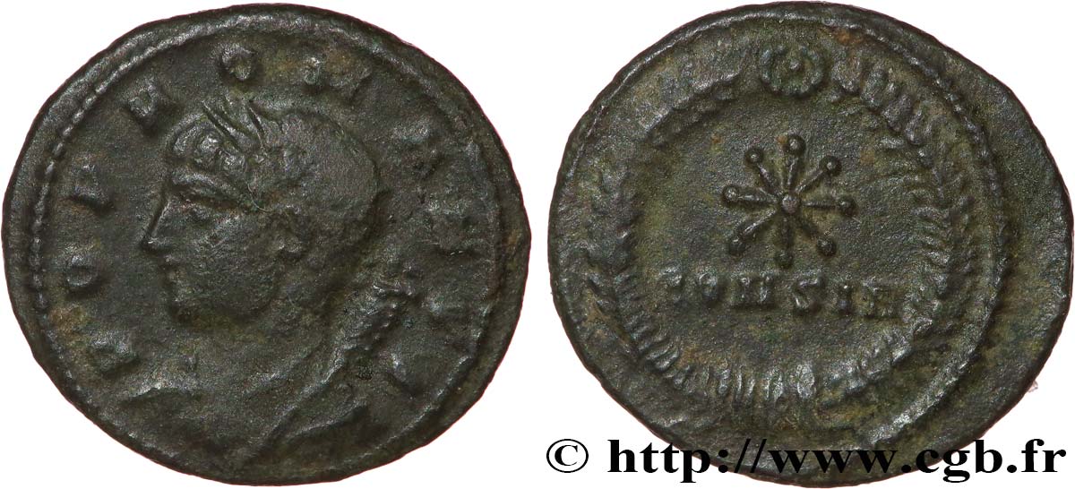 POPULO ROMANO Demi-centenionalis ou demi-nummus q.SPL