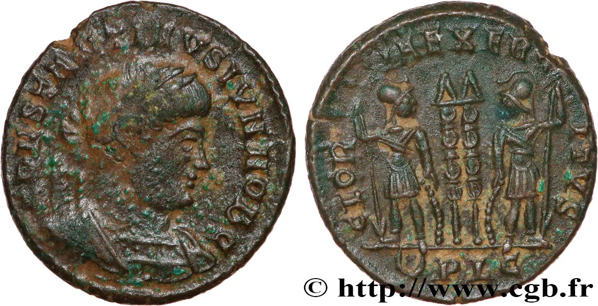 CONSTANTIN II Centenionalis ou nummus TTB/TTB+