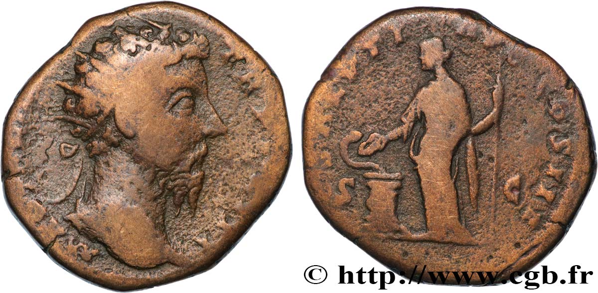 MARC AURÈLE Dupondius TB+