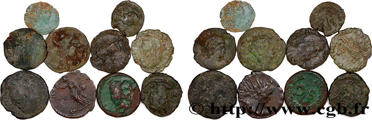 LOTS Lots de 10 monnaies lot