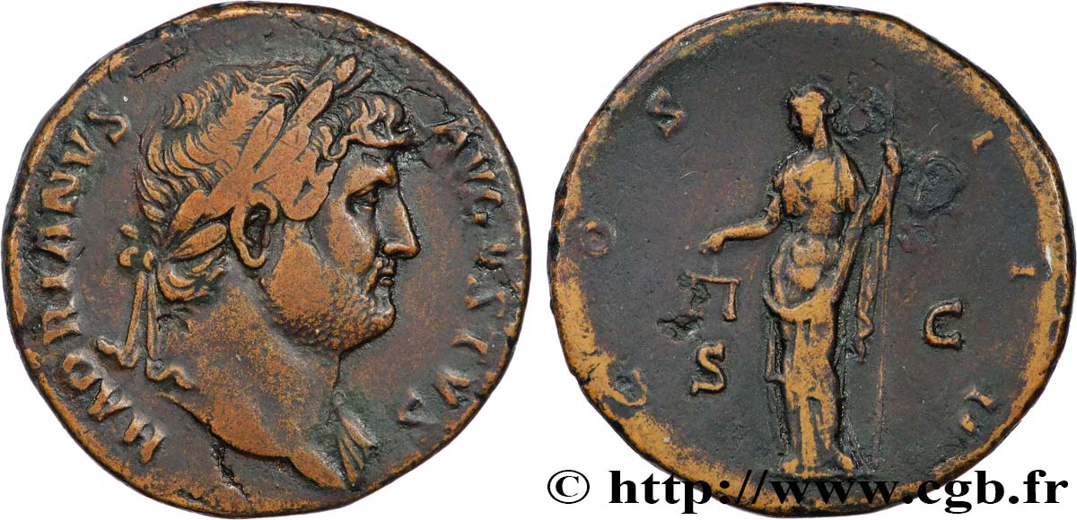 HADRIEN Sesterce TTB